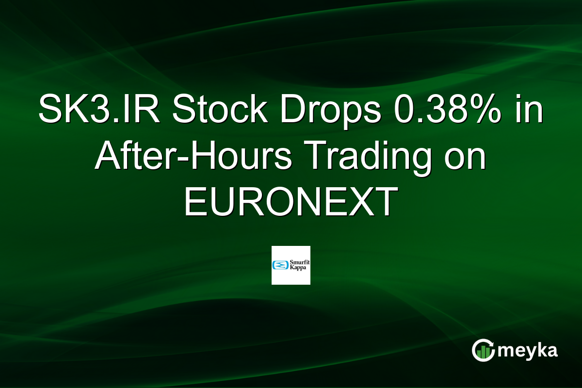 SK3.IR Stock Drops 0.38% in After-Hours Trading on EURONEXT
