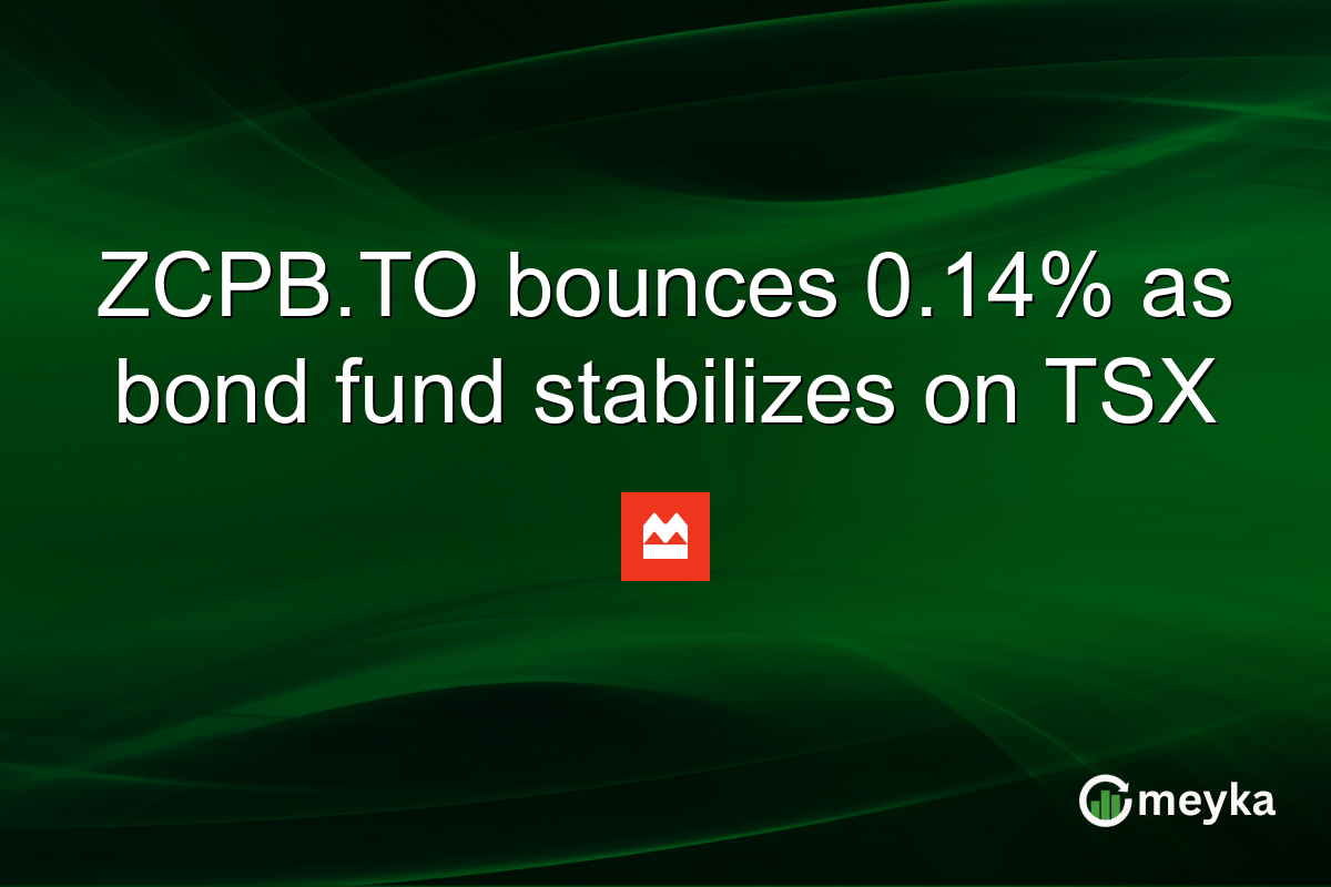 ZCPB.TO bounces 0.14% as bond fund stabilizes on TSX