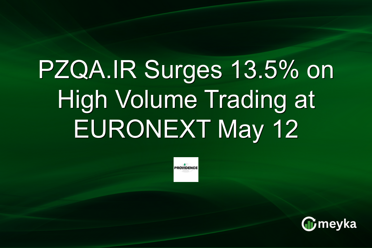 PZQA.IR Surges 13.5% on High Volume Trading at EURONEXT May 12