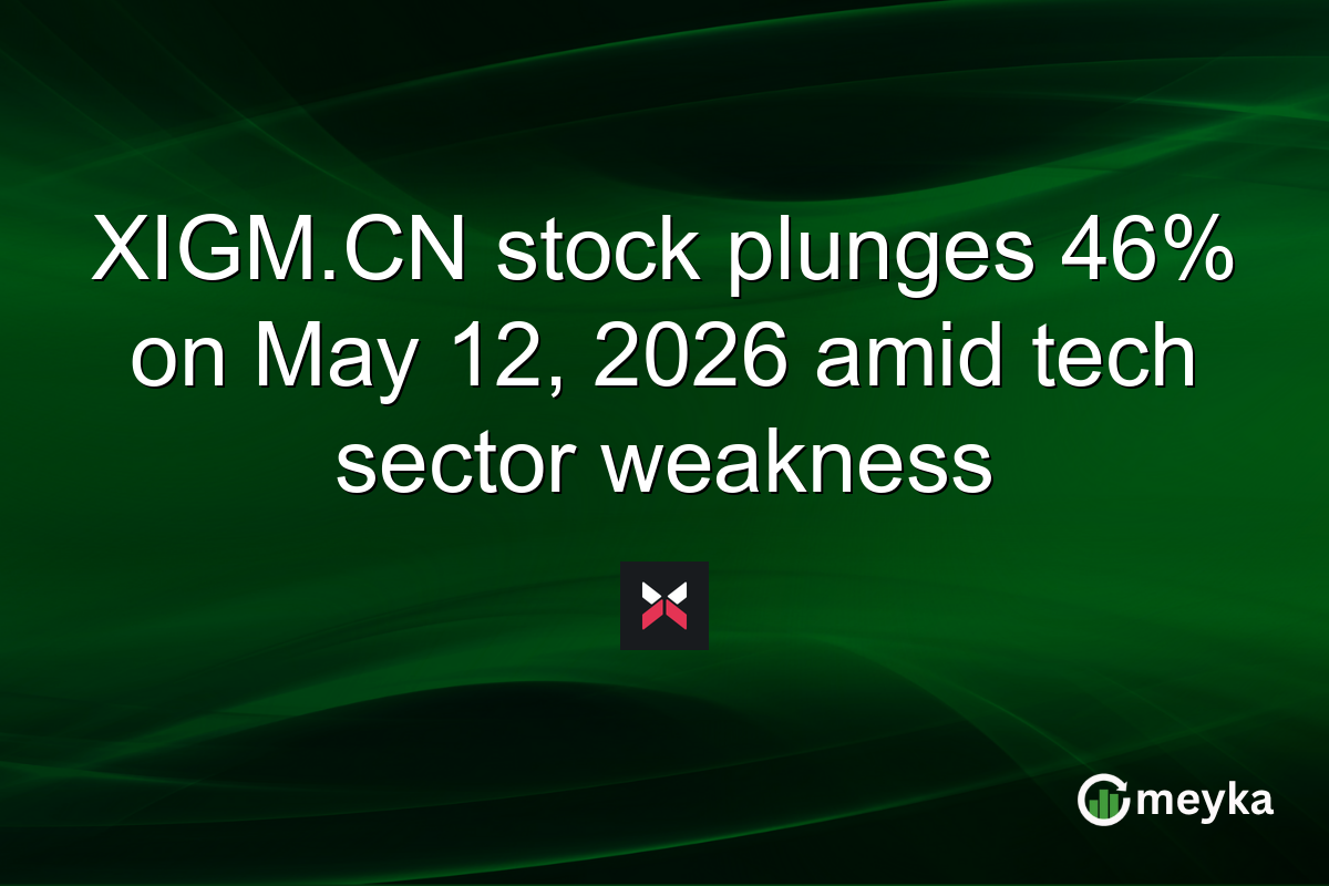 XIGM.CN stock plunges 46% on May 12, 2026 amid tech sector weakness