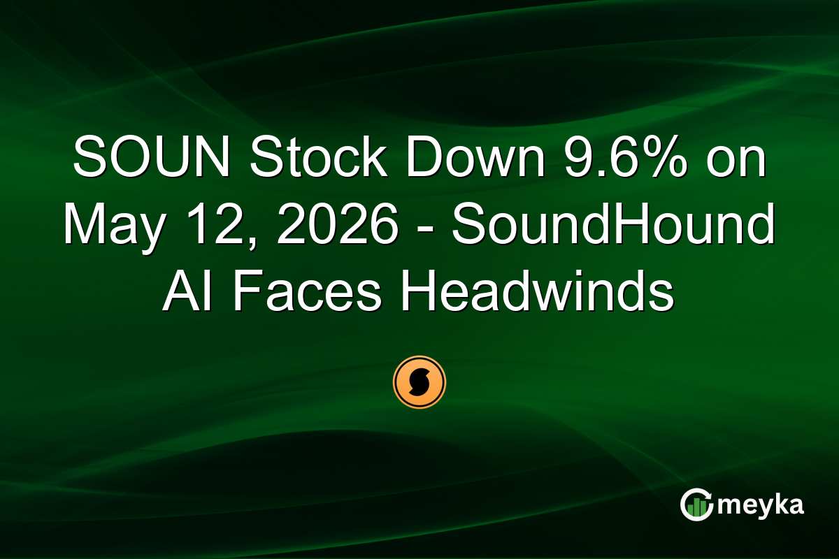 SOUN Stock Down 9.6% on May 12, 2026 – SoundHound AI Faces Headwinds