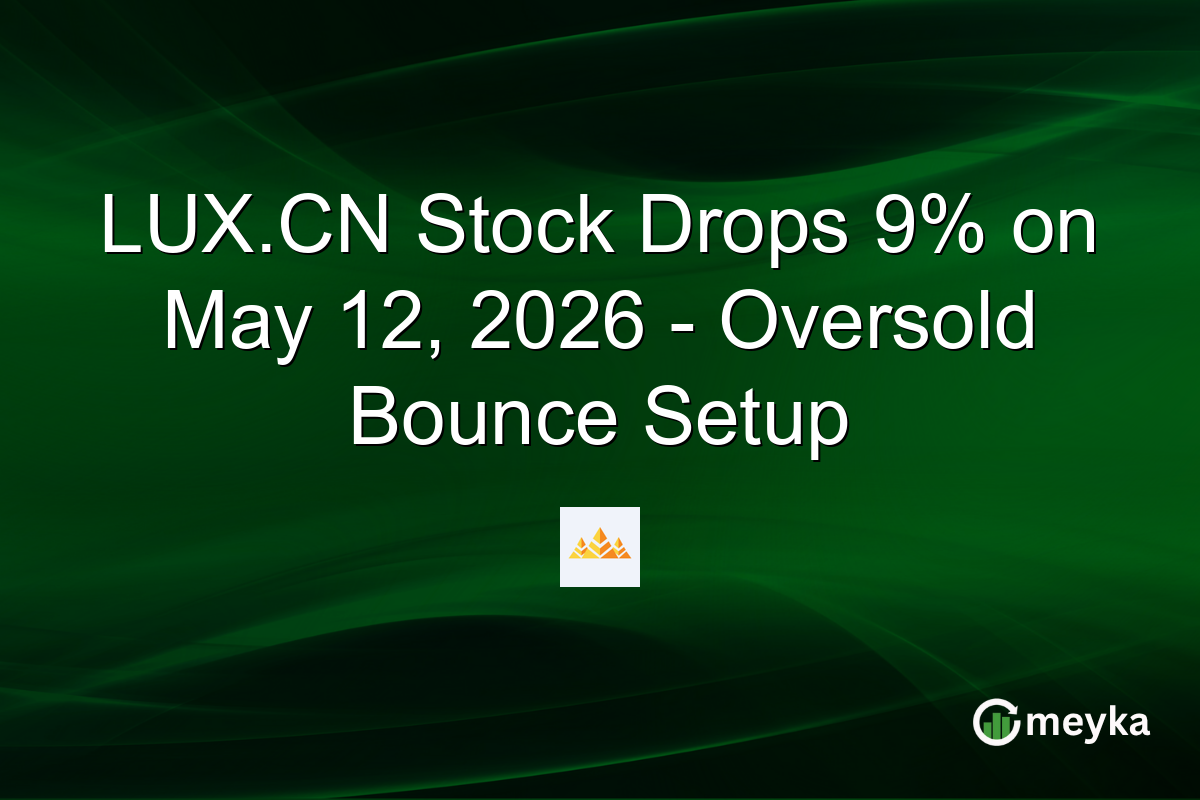 LUX.CN Stock Drops 9% on May 12, 2026 – Oversold Bounce Setup