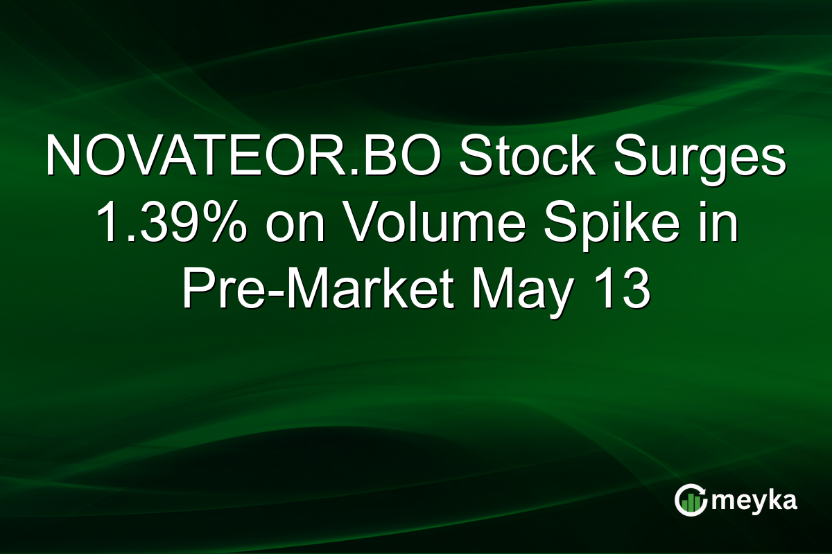 NOVATEOR.BO Stock Surges 1.39% on Volume Spike in Pre-Market May 13