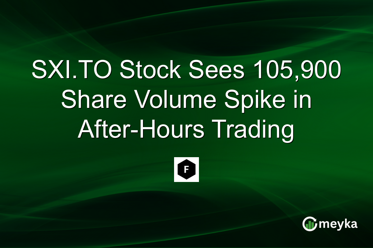 SXI.TO Stock Sees 105,900 Share Volume Spike in After-Hours Trading