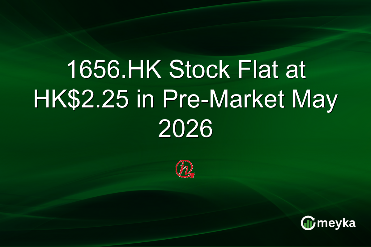 1656.HK Stock Flat at HK$2.25 in Pre-Market May 2026