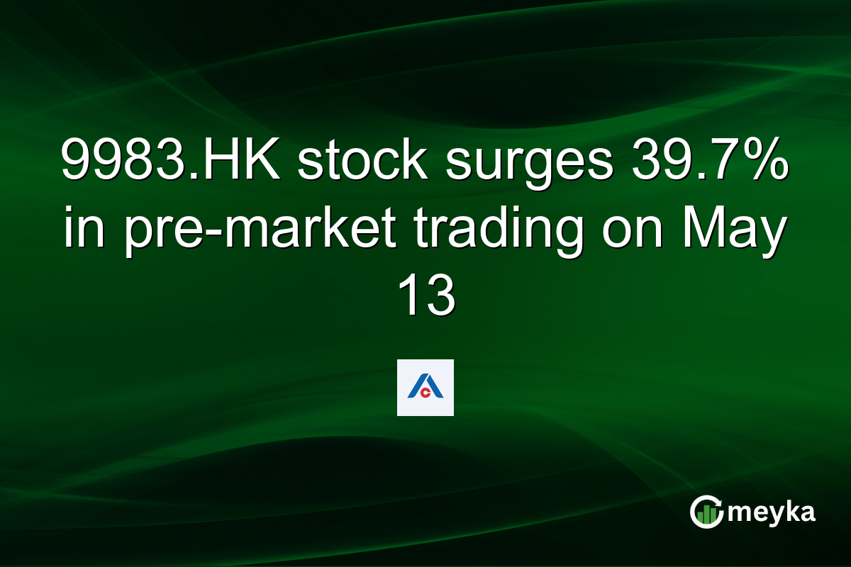 9983.HK stock surges 39.7% in pre-market trading on May 13