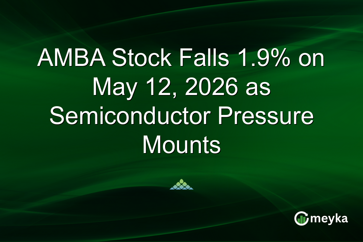 AMBA Stock Falls 1.9% on May 12, 2026 as Semiconductor Pressure Mounts
