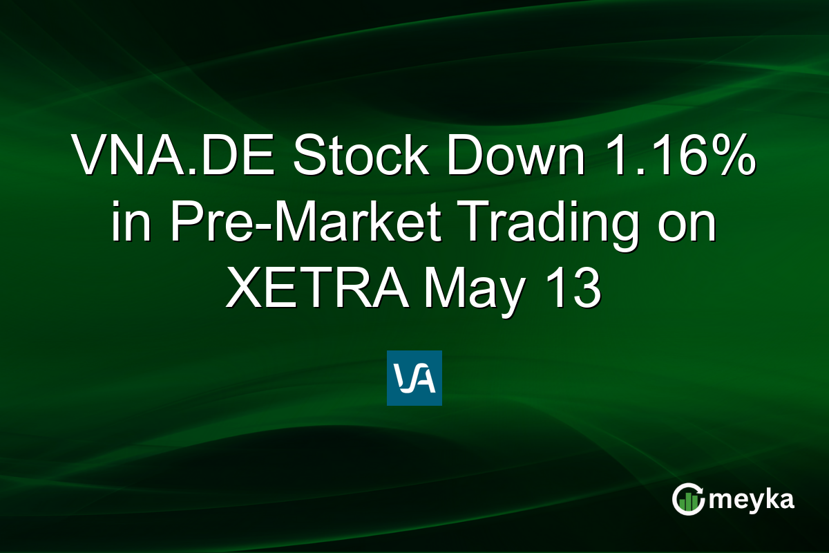 VNA.DE Stock Down 1.16% in Pre-Market Trading on XETRA May 13