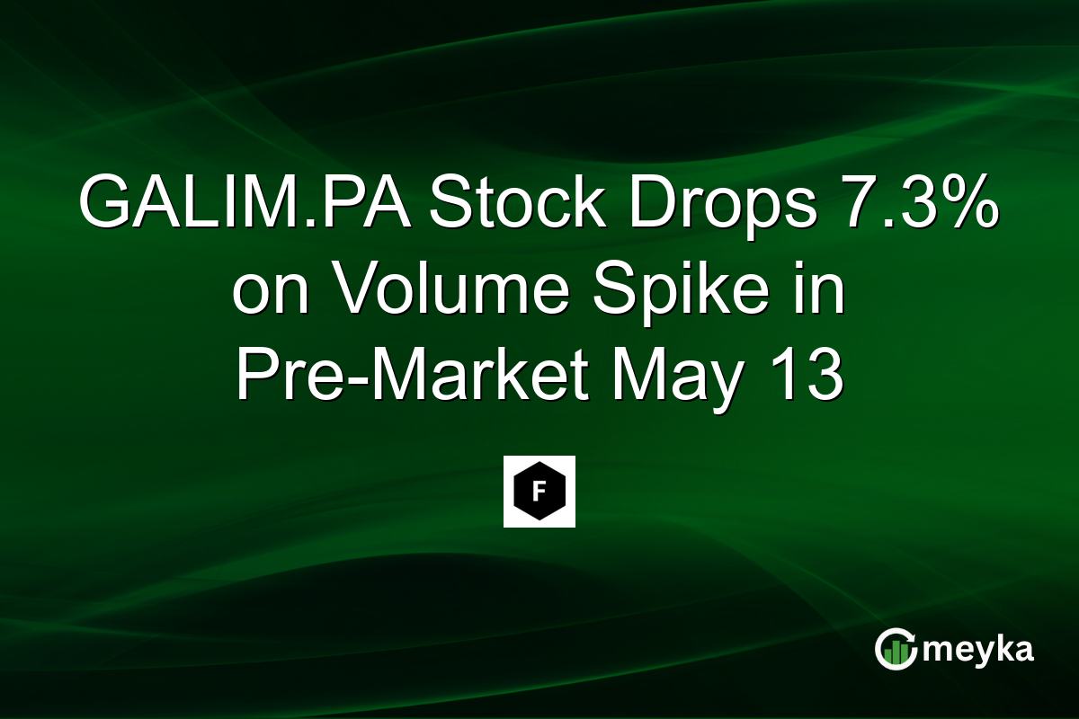 GALIM.PA Stock Drops 7.3% on Volume Spike in Pre-Market May 13