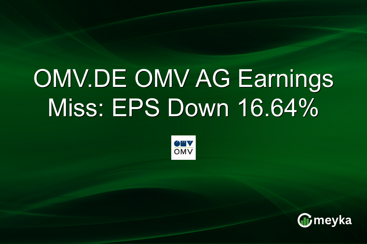 OMV.DE OMV AG Earnings Miss: EPS Down 16.64%