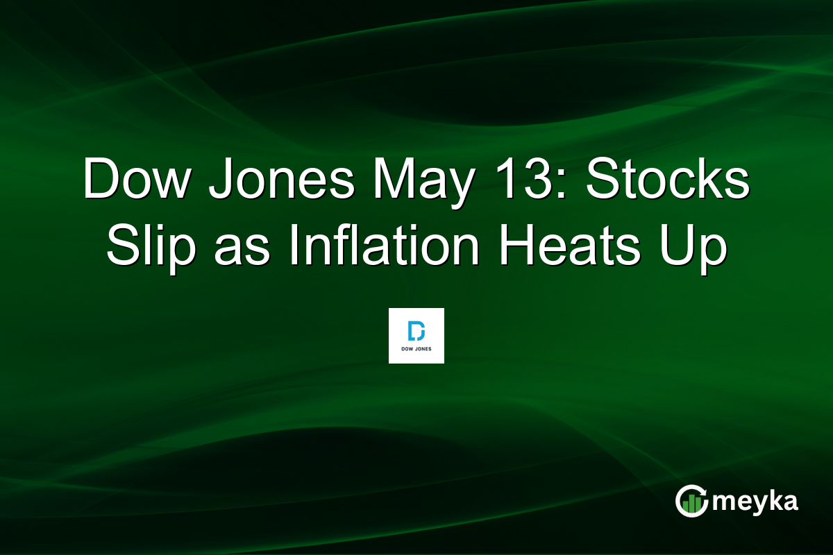 Dow Jones May 13: Stocks Slip as Inflation Heats Up