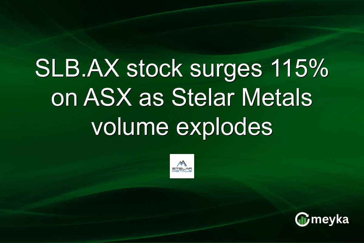 SLB.AX stock surges 115% on ASX as Stelar Metals volume explodes