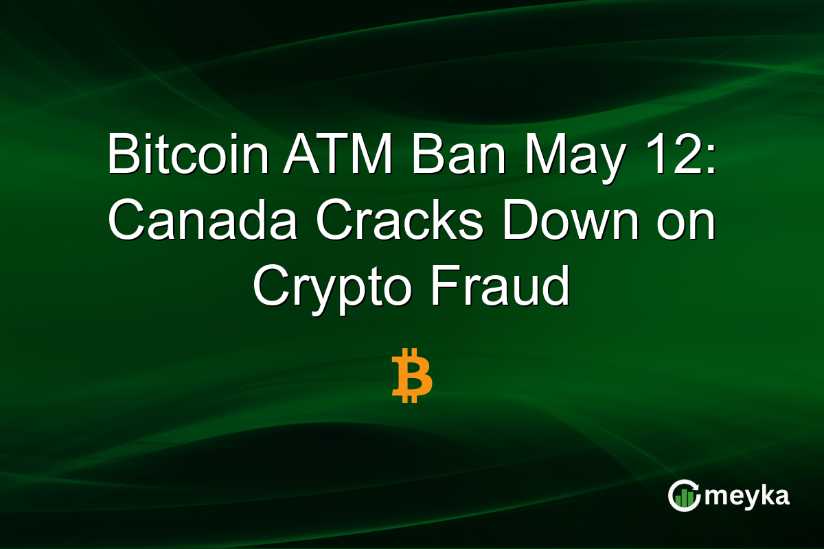 Bitcoin ATM Ban May 12: Canada Cracks Down on Crypto Fraud