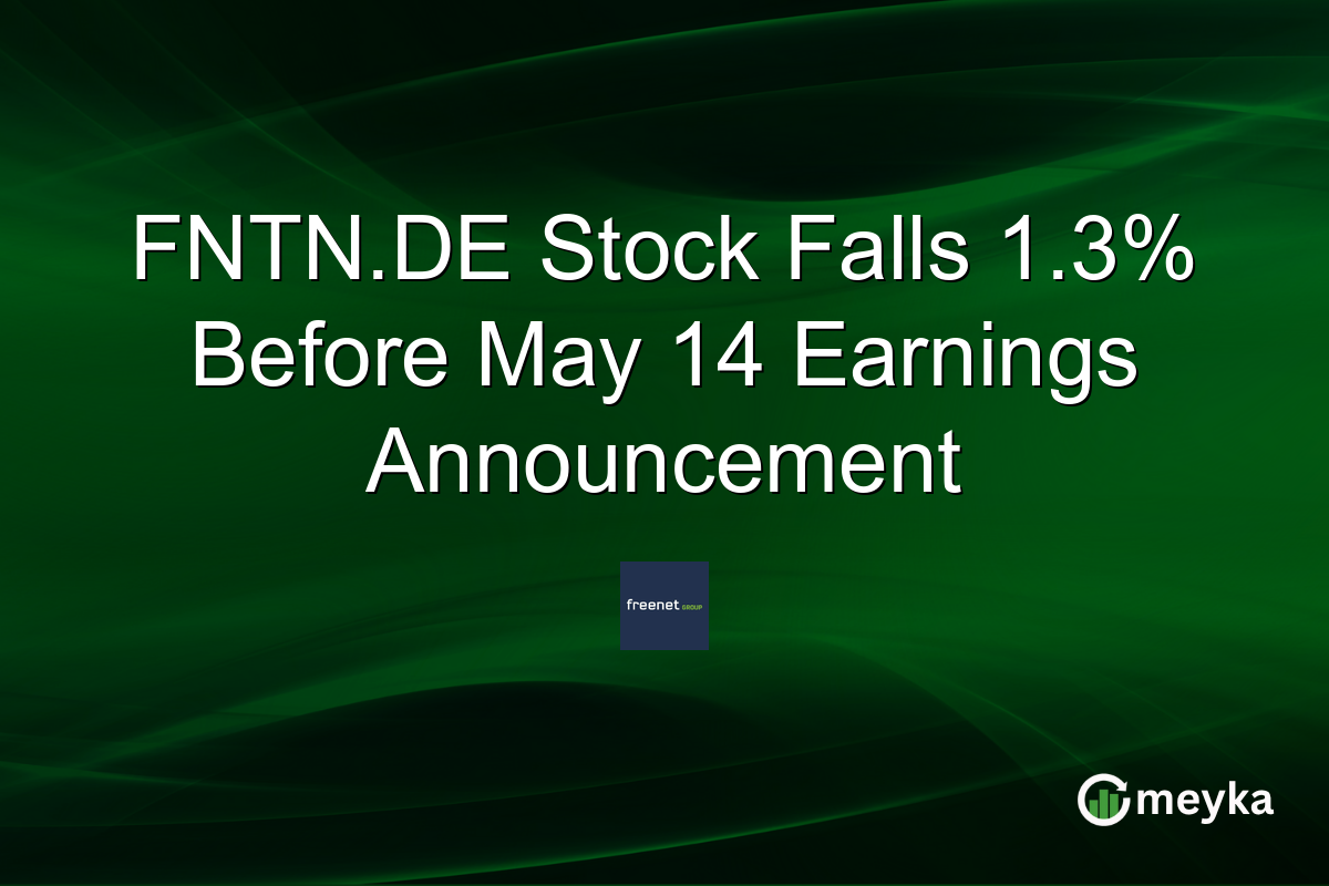 FNTN.DE Stock Falls 1.3% Before May 14 Earnings Announcement