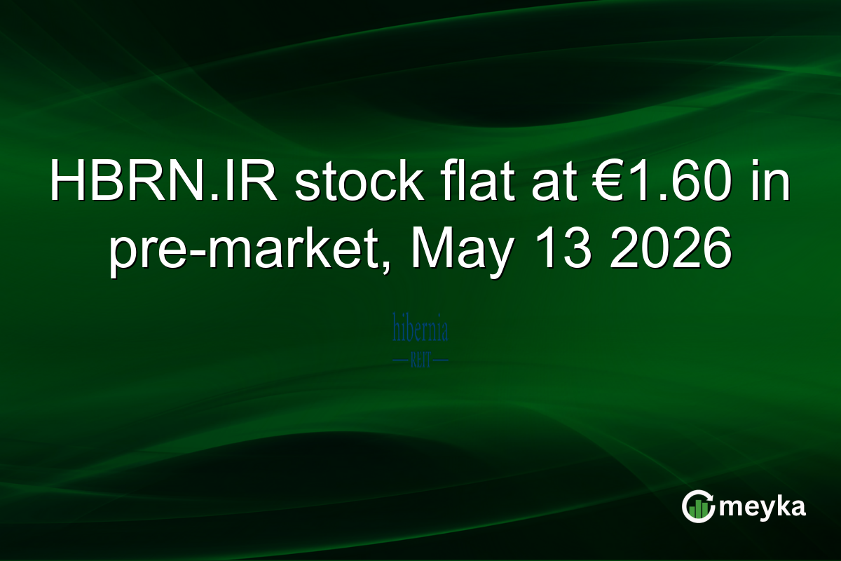 HBRN.IR stock flat at €1.60 in pre-market, May 13 2026