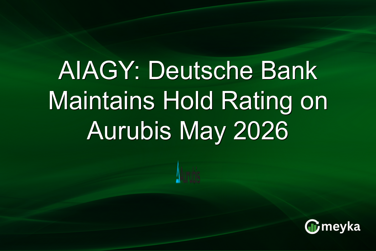AIAGY: Deutsche Bank Maintains Hold Rating on Aurubis May 2026