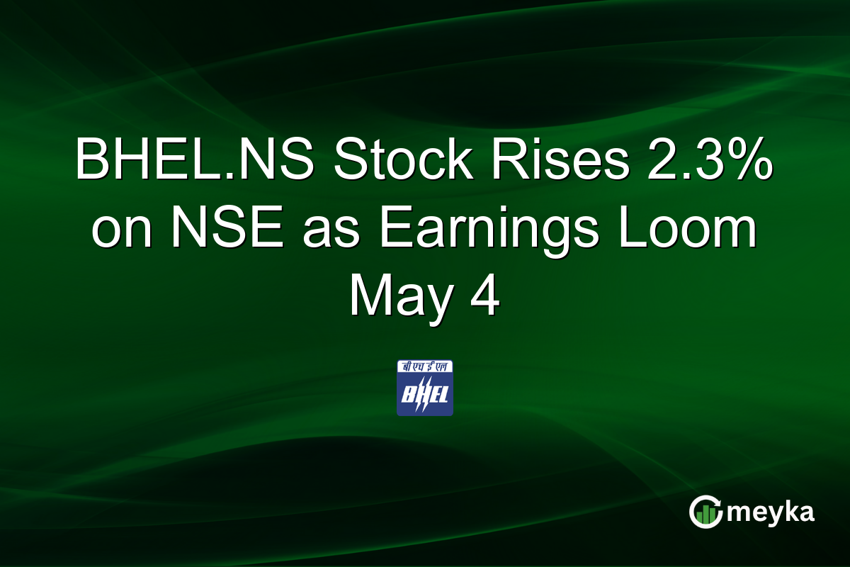 BHEL.NS Stock Rises 2.3% on NSE as Earnings Loom May 4