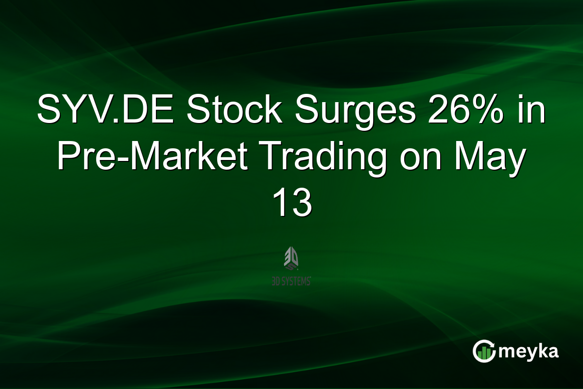 SYV.DE Stock Surges 26% in Pre-Market Trading on May 13