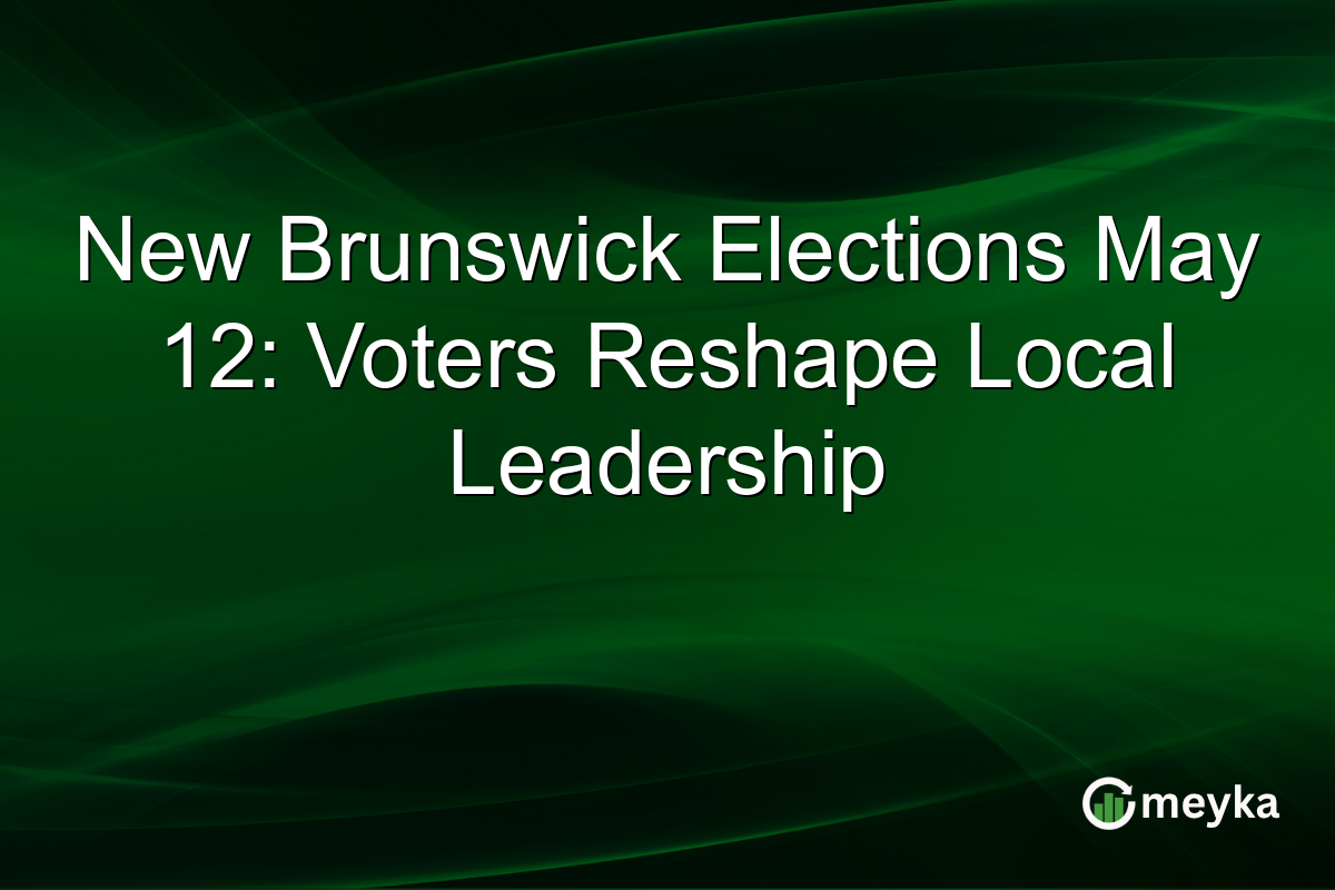 New Brunswick Elections May 12: Voters Reshape Local Leadership