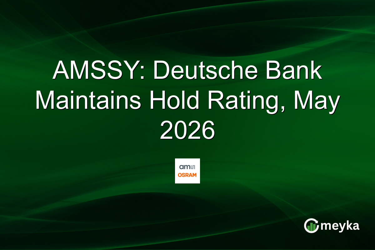 AMSSY: Deutsche Bank Maintains Hold Rating, May 2026
