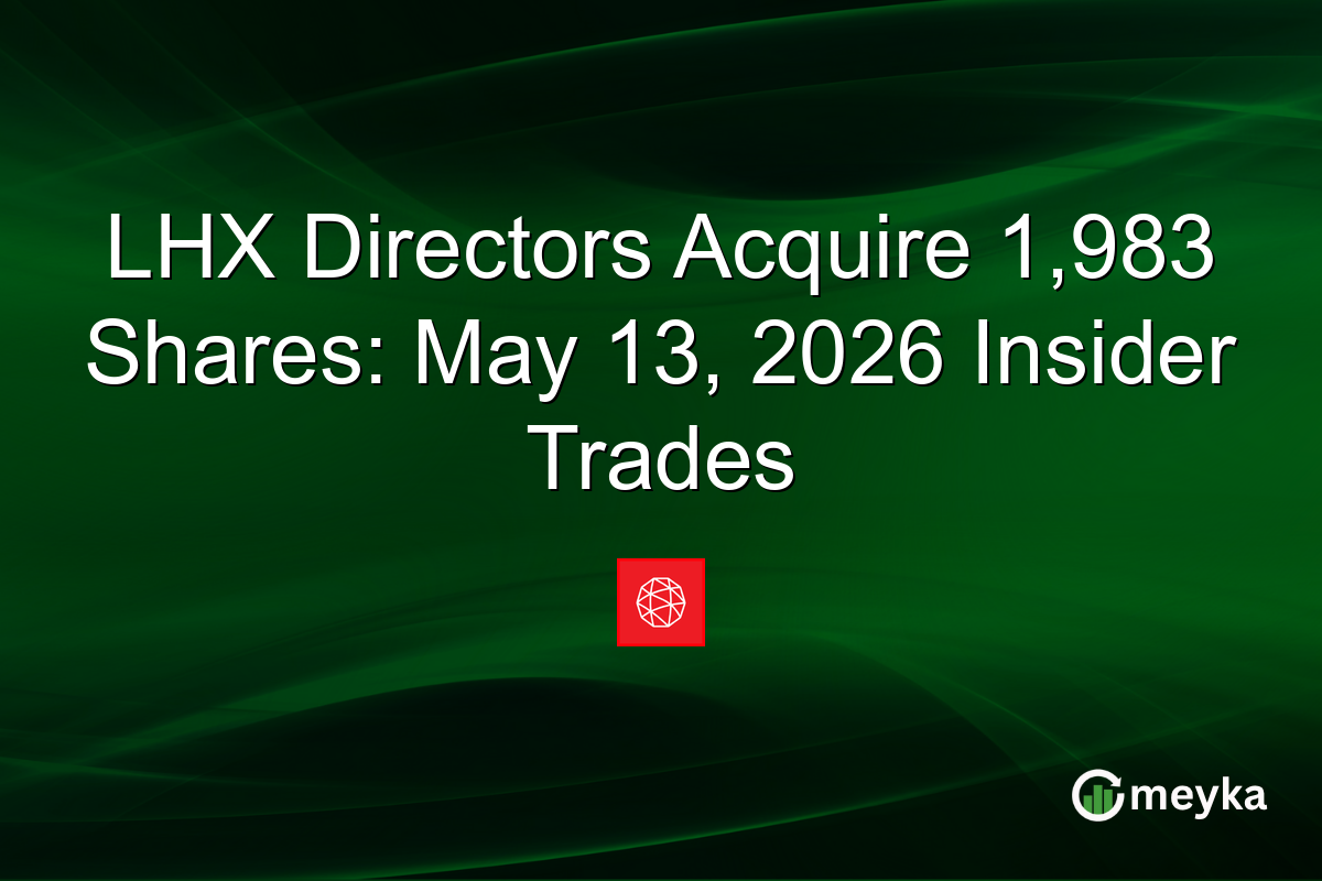 LHX Directors Acquire 1,983 Shares: May 13, 2026 Insider Trades