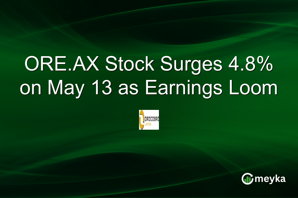 ORE.AX Stock Surges 4.8% on May 13 as Earnings Loom