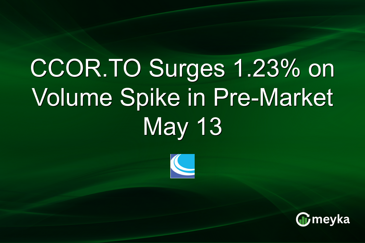 CCOR.TO Surges 1.23% on Volume Spike in Pre-Market May 13