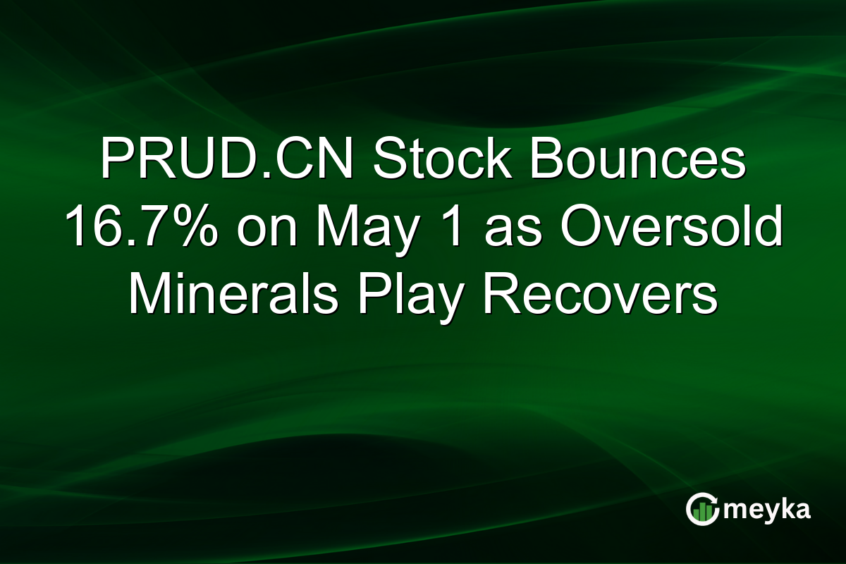 PRUD.CN Stock Bounces 16.7% on May 1 as Oversold Minerals Play Recovers