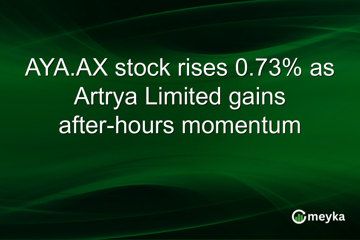 AYA.AX stock rises 0.73% as Artrya Limited gains after-hours momentum