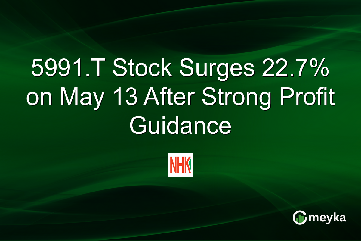 5991.T Stock Surges 22.7% on May 13 After Strong Profit Guidance