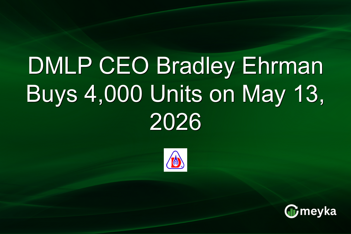 DMLP CEO Bradley Ehrman Buys 4,000 Units on May 13, 2026