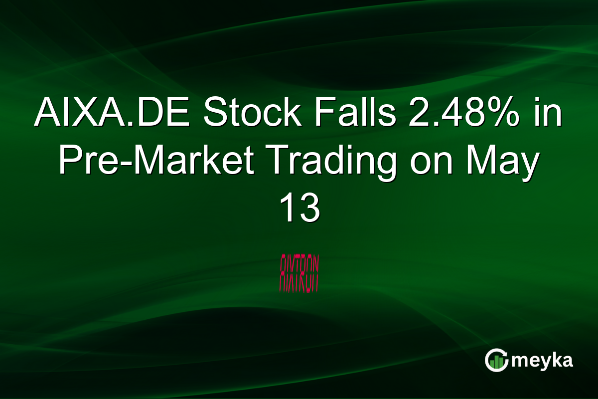 AIXA.DE Stock Falls 2.48% in Pre-Market Trading on May 13