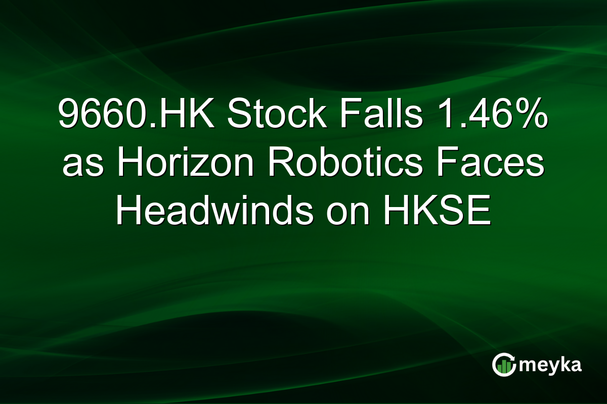 9660.HK Stock Falls 1.46% as Horizon Robotics Faces Headwinds on HKSE