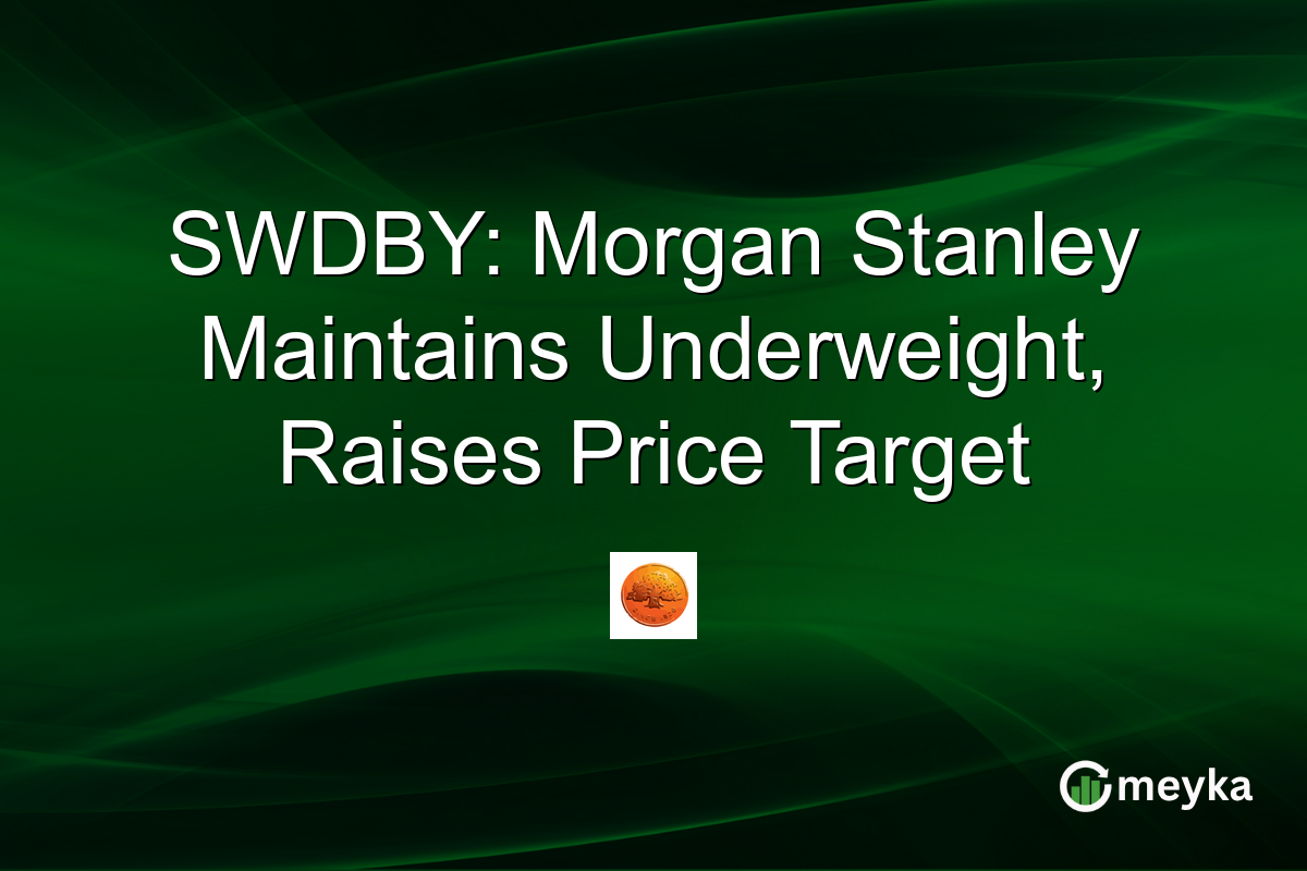 SWDBY: Morgan Stanley Maintains Underweight, Raises Price Target