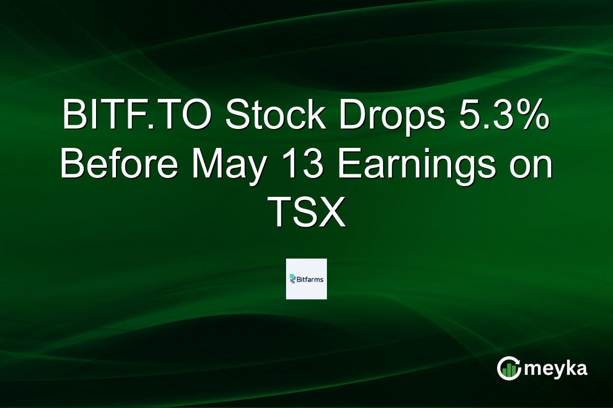 BITF.TO Stock Drops 5.3% Before May 13 Earnings on TSX