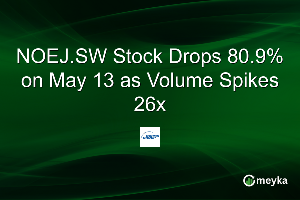 NOEJ.SW Stock Drops 80.9% on May 13 as Volume Spikes 26x