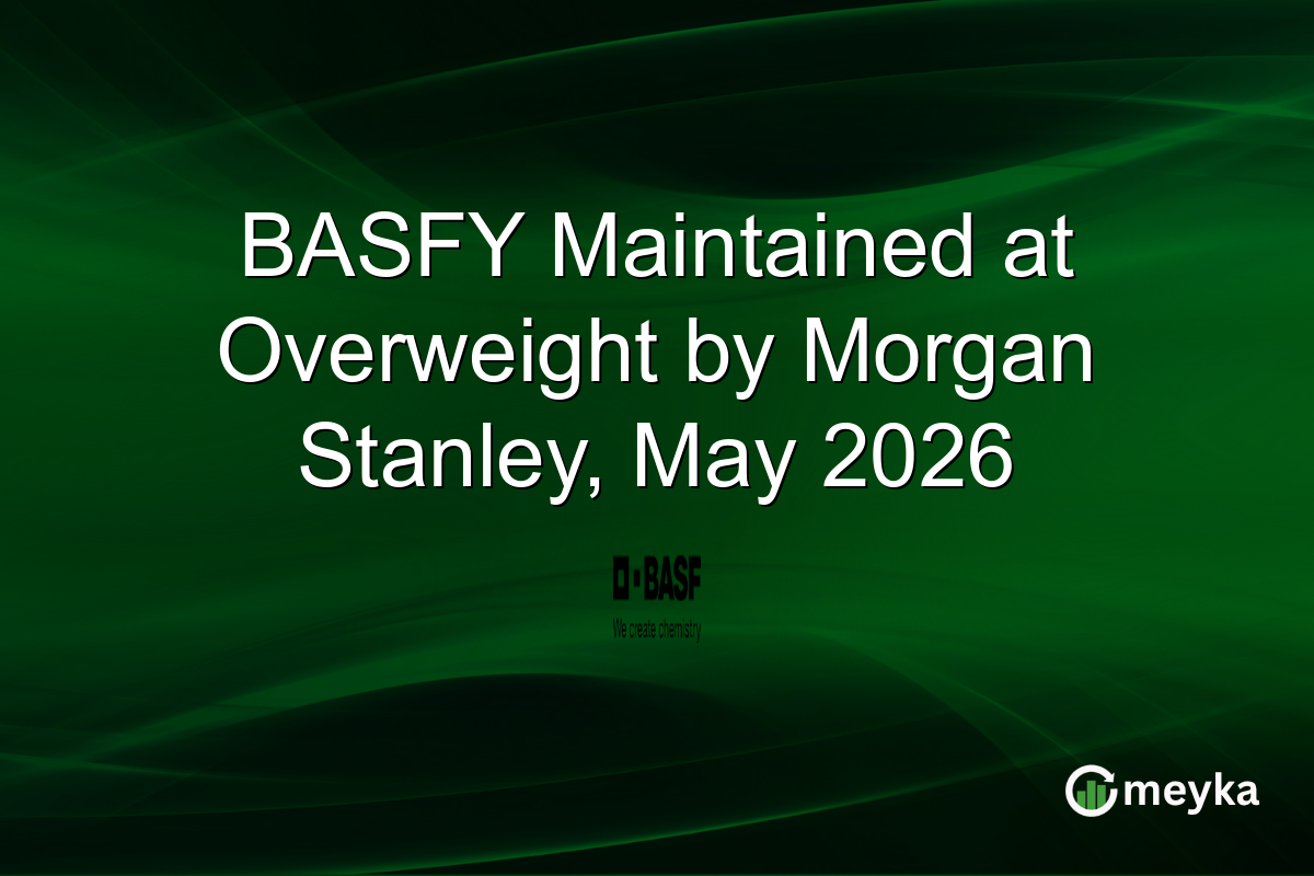 BASFY Maintained at Overweight by Morgan Stanley, May 2026