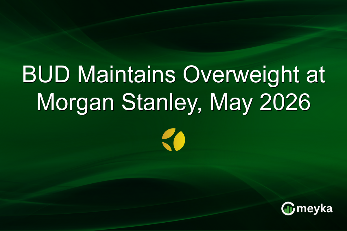 BUD Maintains Overweight at Morgan Stanley, May 2026
