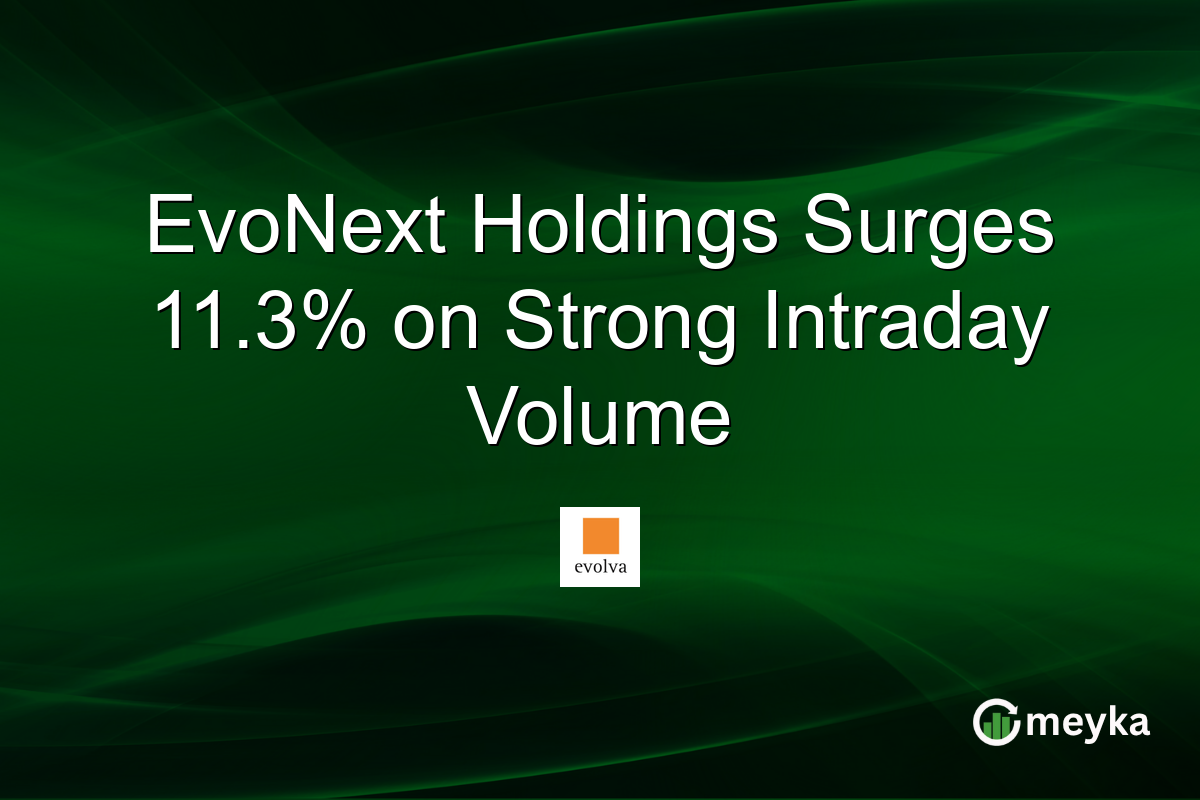 EvoNext Holdings Surges 11.3% on Strong Intraday Volume