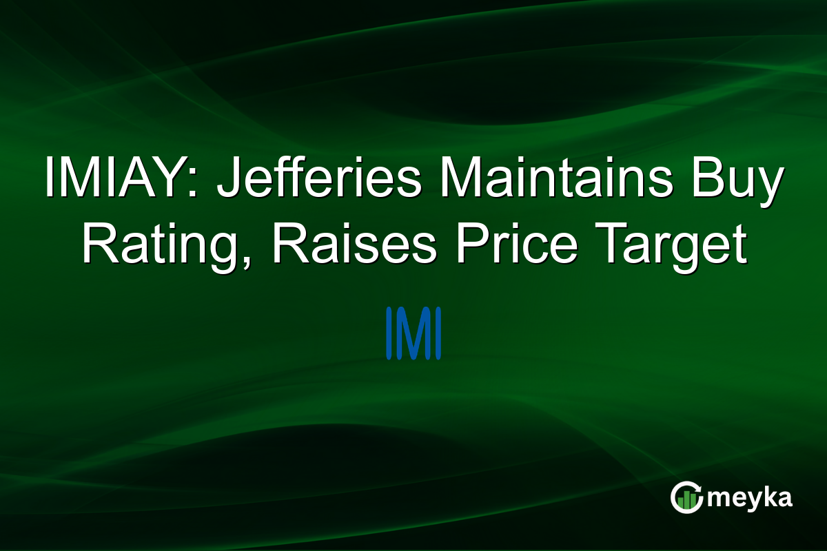 IMIAY: Jefferies Maintains Buy Rating, Raises Price Target