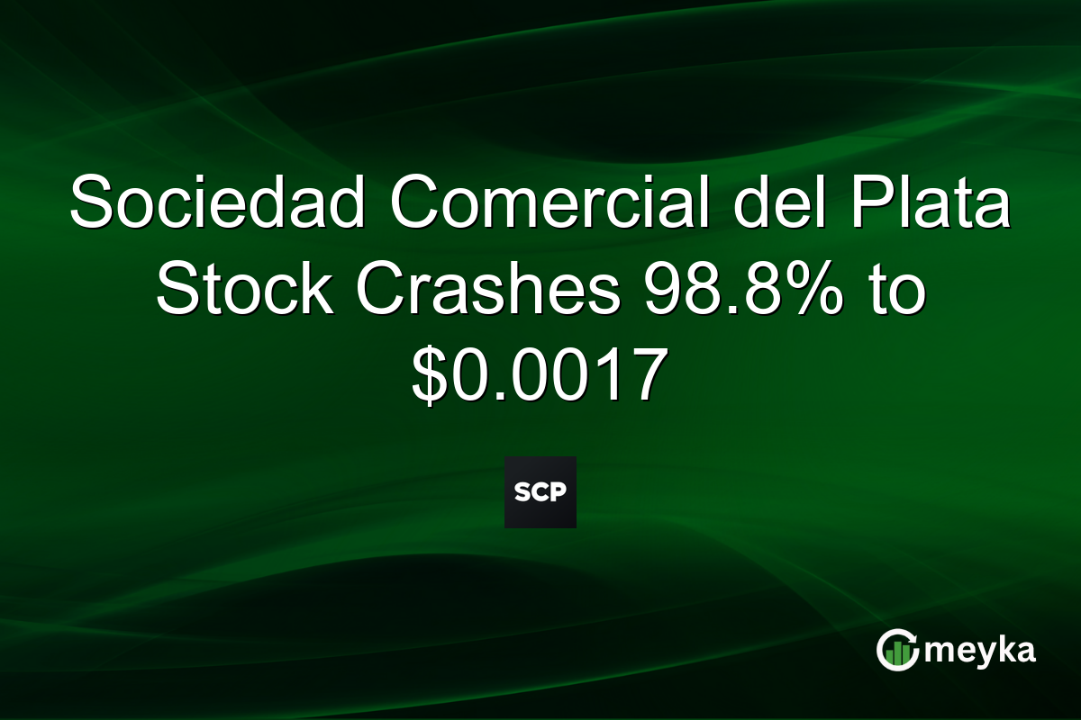 Sociedad Comercial del Plata Stock Crashes 98.8% to $0.0017
