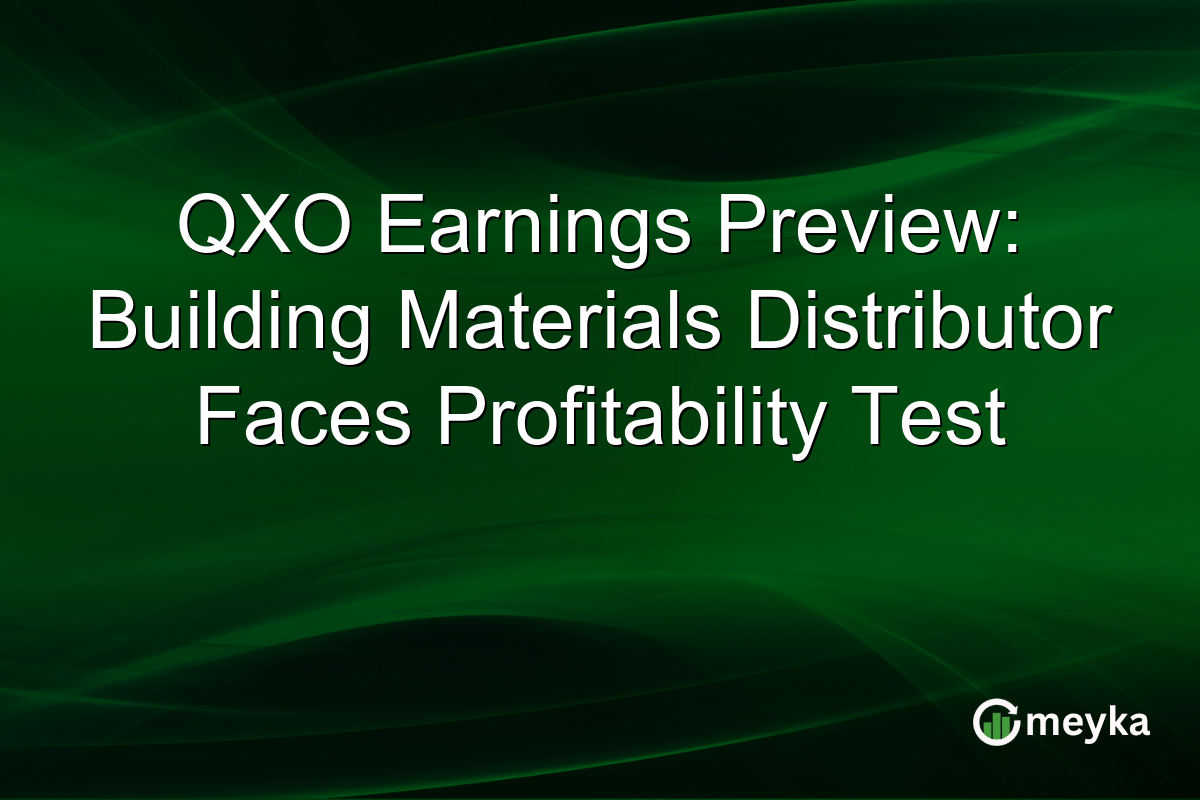 QXO Earnings Preview: Building Materials Distributor Faces Profitability Test