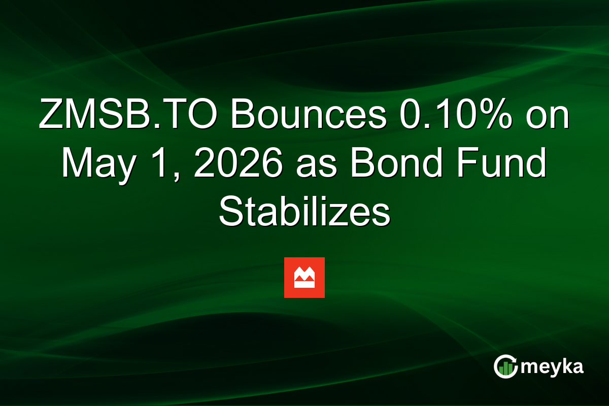 ZMSB.TO Bounces 0.10% on May 1, 2026 as Bond Fund Stabilizes