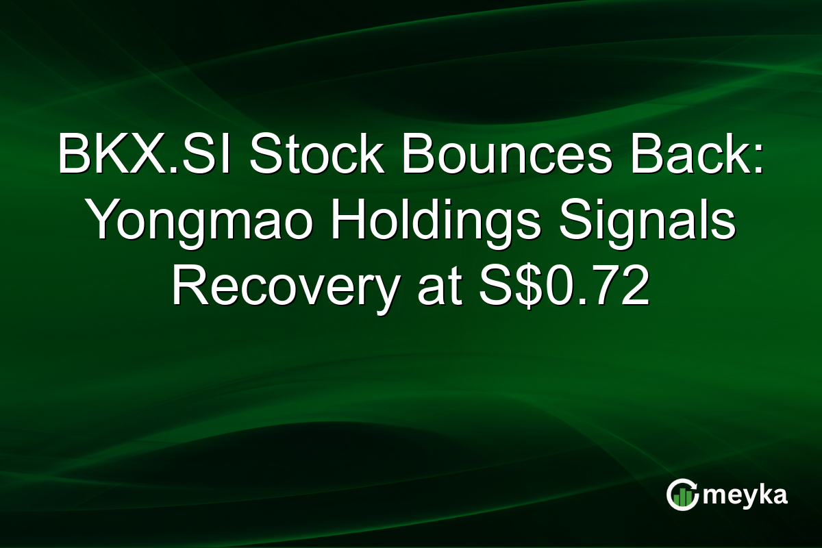 BKX.SI Stock Bounces Back: Yongmao Holdings Signals Recovery at S$0.72
