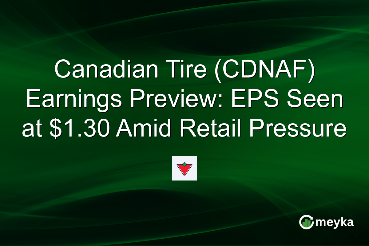Canadian Tire (CDNAF) Earnings Preview: EPS Seen at $1.30 Amid Retail Pressure