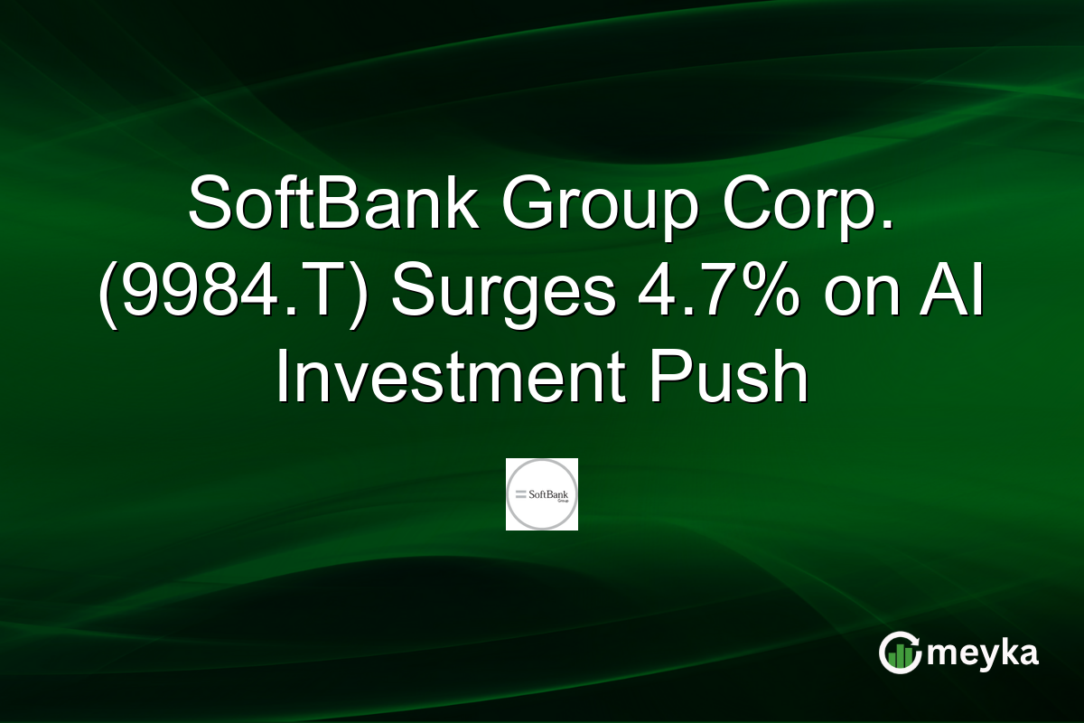 SoftBank Group Corp. (9984.T) Surges 4.7% on AI Investment Push