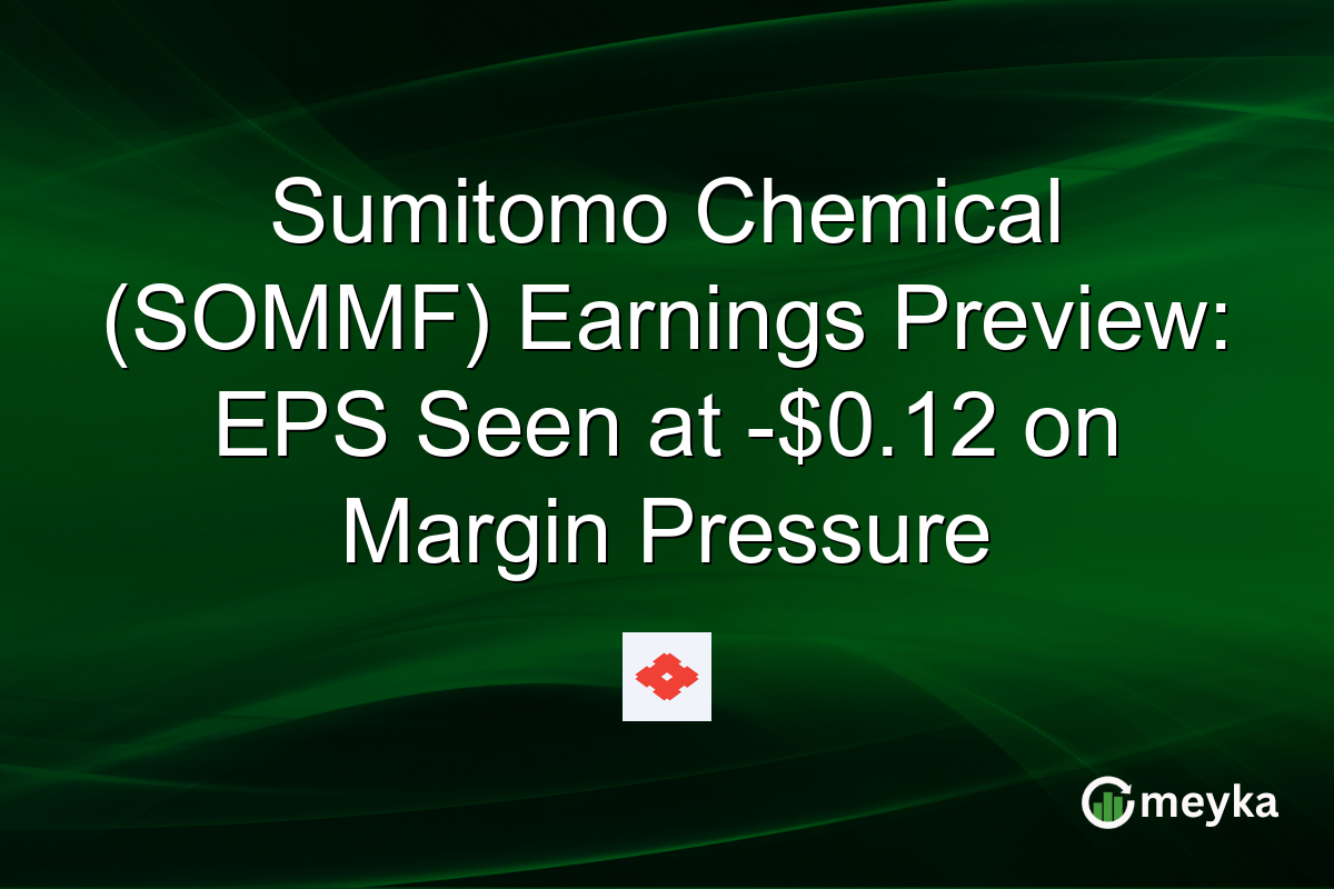 Sumitomo Chemical (SOMMF) Earnings Preview: EPS Seen at -$0.12 on Margin Pressure