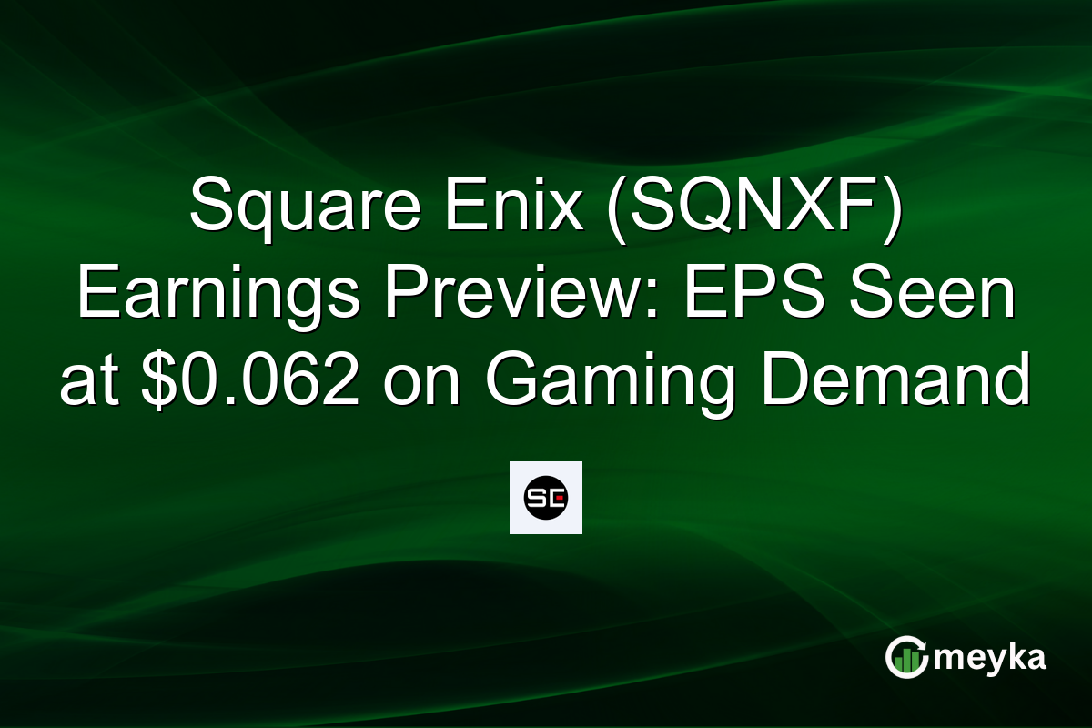 Square Enix (SQNXF) Earnings Preview: EPS Seen at $0.062 on Gaming Demand