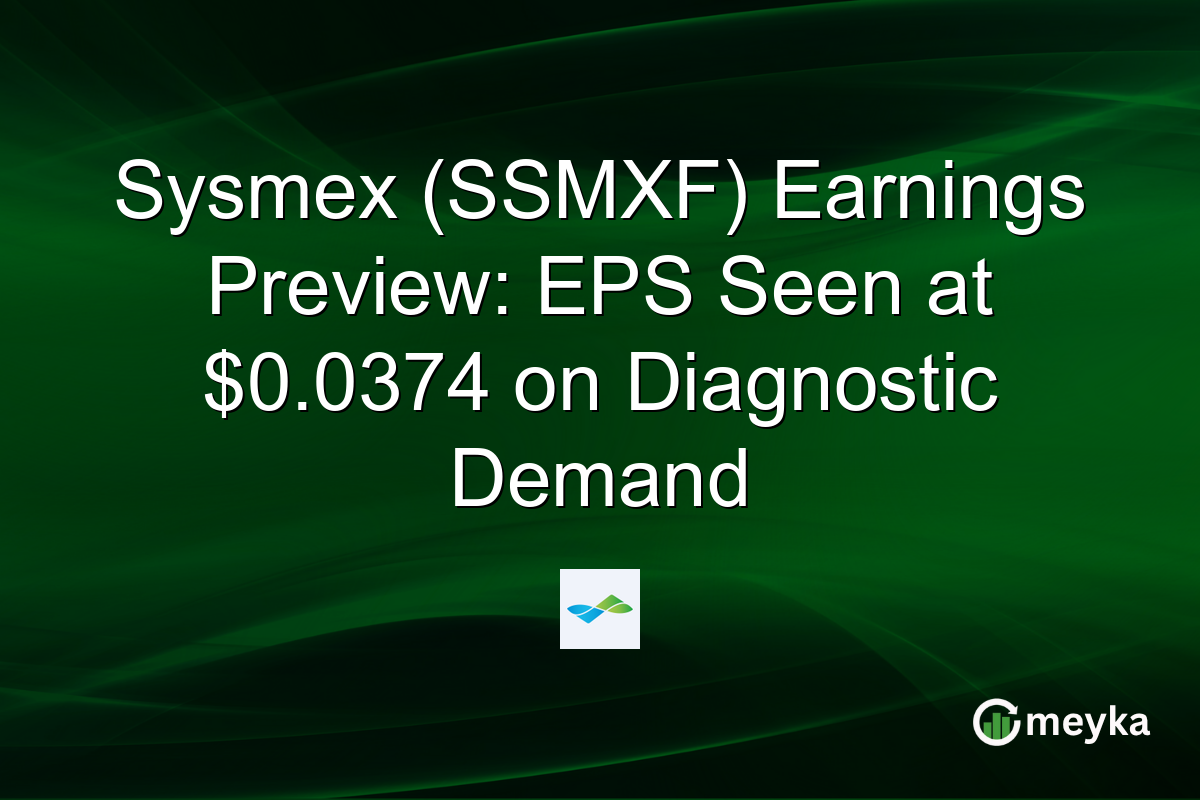Sysmex (SSMXF) Earnings Preview: EPS Seen at $0.0374 on Diagnostic Demand