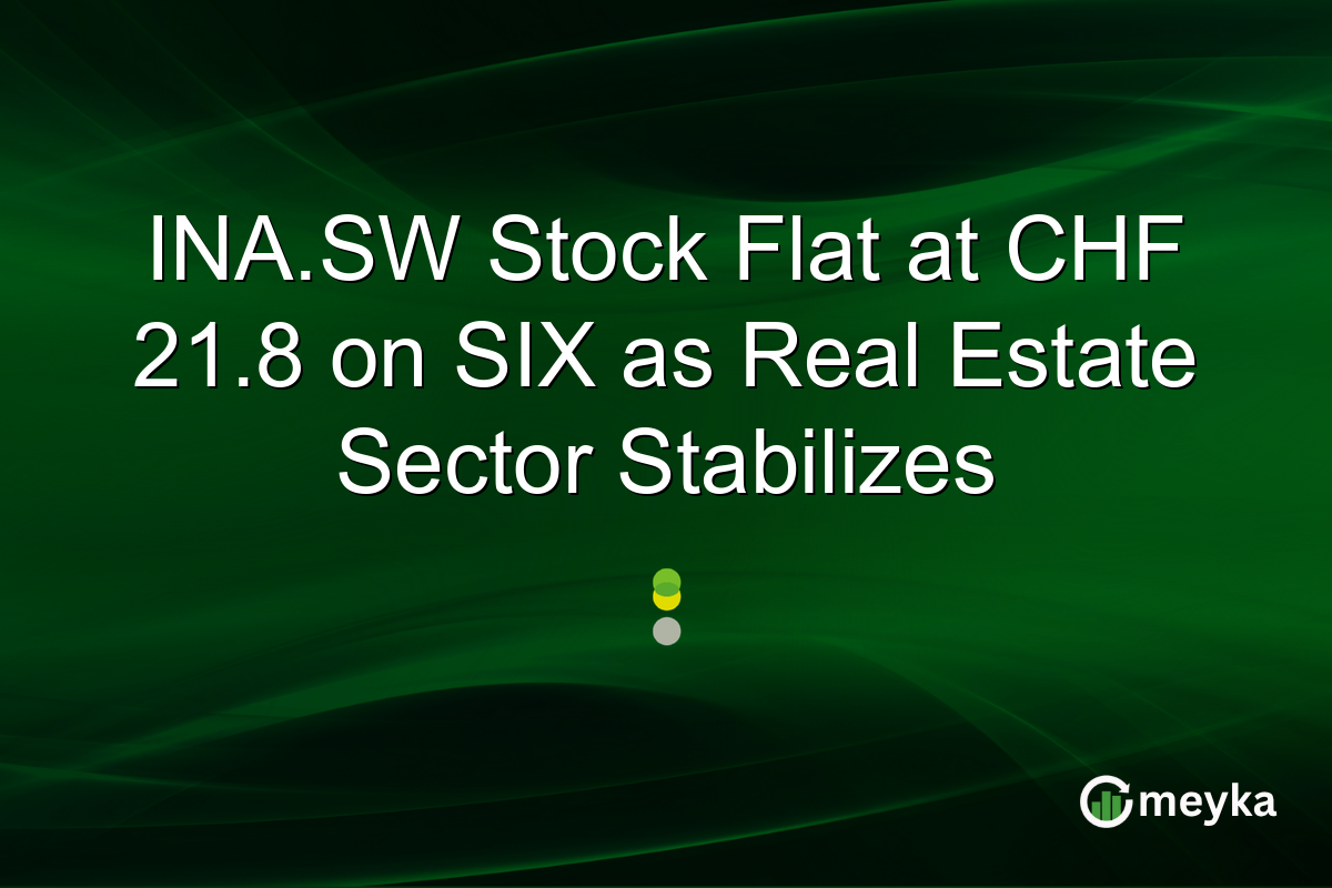 INA.SW Stock Flat at CHF 21.8 on SIX as Real Estate Sector Stabilizes